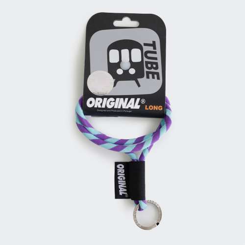 LANYARD ORIGINAL WORLD CLASSIC TUBE LONG ROXO/AZUL CLARO