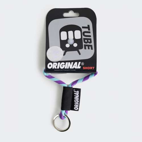 LANYARD ORIGINAL WORLD CLASSIC TUBE SHORT ROXO/AZUL