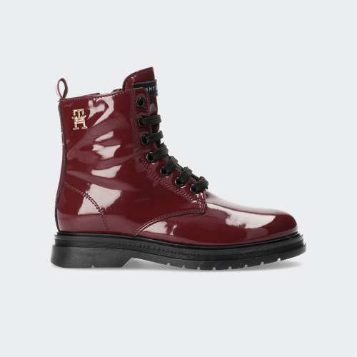 BOTAS TOMMY HILFIGER LACE-UP JUNIOR BORDEAUX