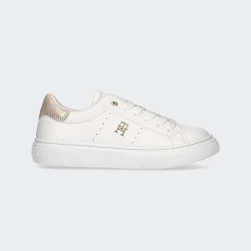 TOMMY HILFIGER LOW CUT J WHITE/PLATINUM