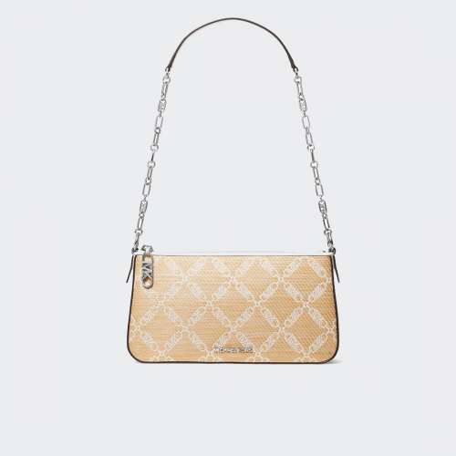 MALA MICHAEL KORS POUCHETTE NAT/ OPTIC WHITE