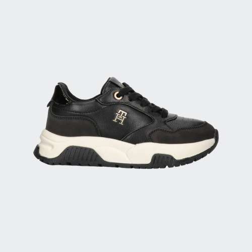 TOMMY HILFIGER LOW CUT LACE UP BLACK