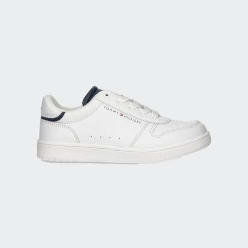 TOMMY HILFIGER LOW CUT LACE UP WHITE/BLUE