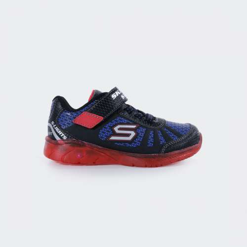 SKECHERS ILLUMI-BRIGHT BLACK/RED/BLUE