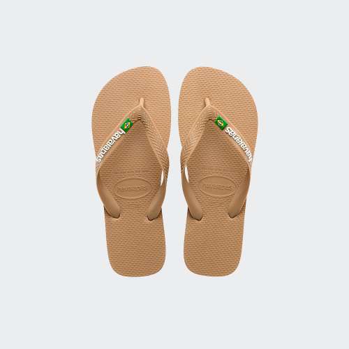 HAVAIANAS BRASIL LOGO ROSE GOLD
