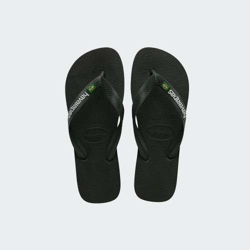 HAVAIANAS BRASIL LOGO GREEN OLIVE