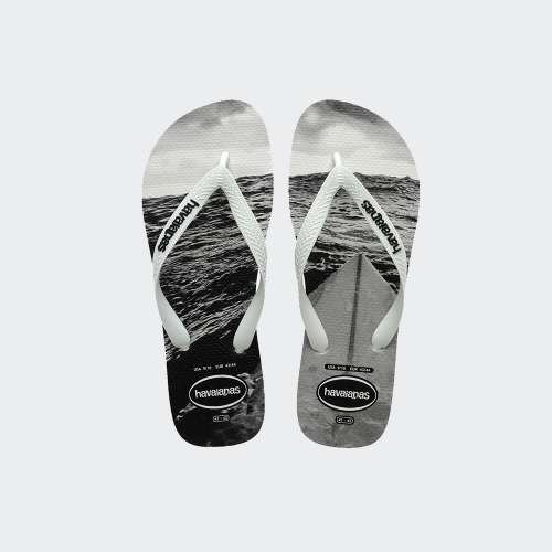 HAVAIANAS HYPE WHITE/WHITE/BLACK/GREY