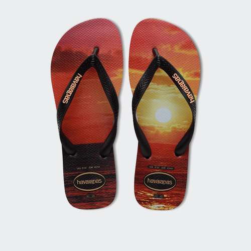 HAVAIANAS HYPE BLACK/BLACK/PEACH