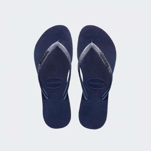 HAVAIANAS SLIM SPARKLE II NAVY BLUE