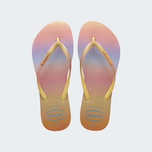 HAVAIANAS SLIM GRADIENT SUNSET YELLOW PIXEL