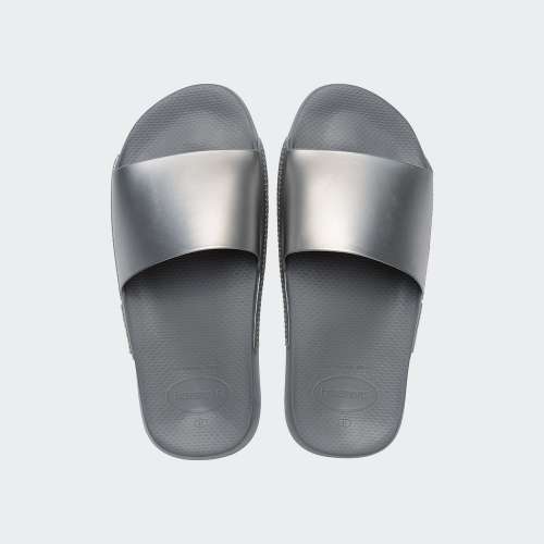 HAVAIANAS SLIDE CLASSIC METALLIC STEEL GREY