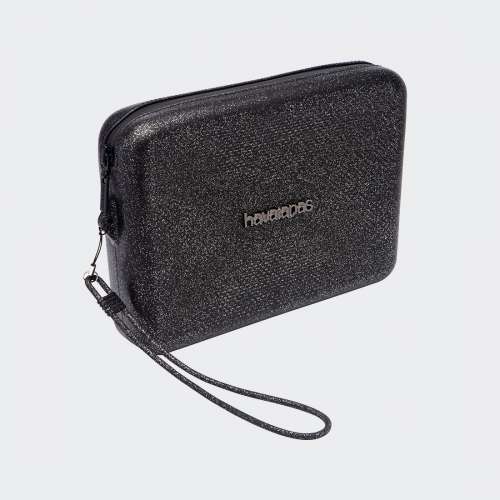 BOLSA HAVAIANAS BEACH NECESSAIRE GLITTER BLACK