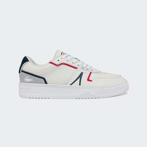LACOSTE L001 WHT/NAVY/RED