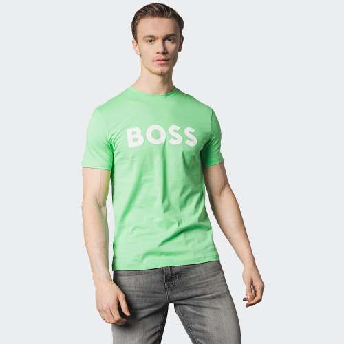 TSHIRT BOSS THINKING OPEN GREEN