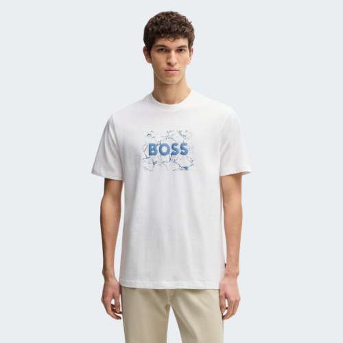 TSHIRT BOSS LOGOSPACE WHITE