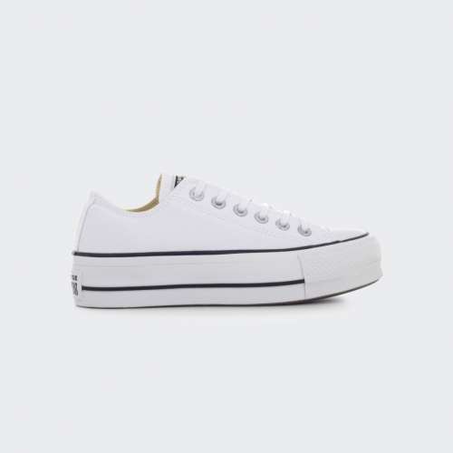 CONVERSE CHUCK TAYLOR ALL STAR CANVAS PLATFORM WHITE