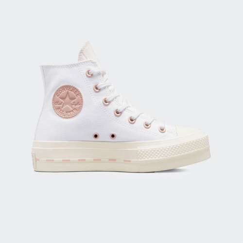 CONVERSE CHUCK TAYLOR ALL STAR LIFT PLATFORM WHITE/EGRET/PINK CLAY