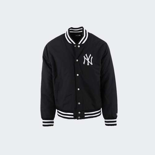 BLUSÃO NEW ERA NEW YORK YANKEES MLB BOMBER BLACK/WHITE