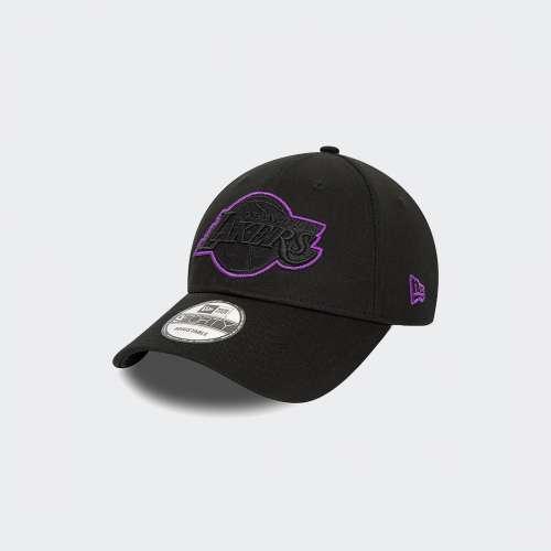 BONÉ NEW ERA LOS ANGELES LAKERS METALLIC OUTLINE BLACK