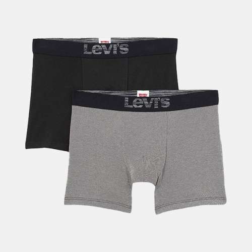 PACK 2 BOXERS LEVIS OPTIC ILLUSION GREY/BLACK