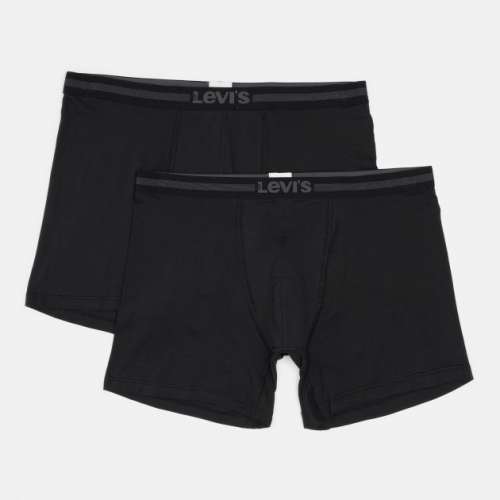 PACK 2 BOXERS LEVIS TENCEL JET BLACK