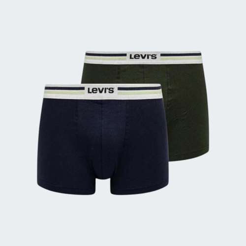PACK 2 BOXERS LEVIS PLACED GREEN NAVY