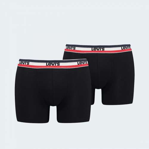 PACK 2 BOXERS LEVIS LOGO BLACK