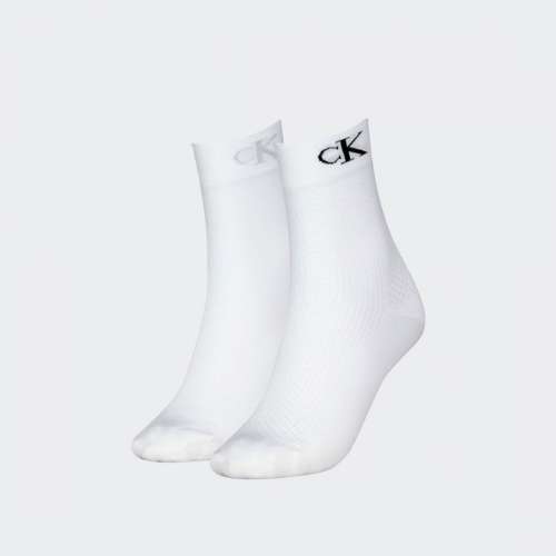 MEIAS CALVIN KLEIN W MODERN WASH WHITE/BLACK