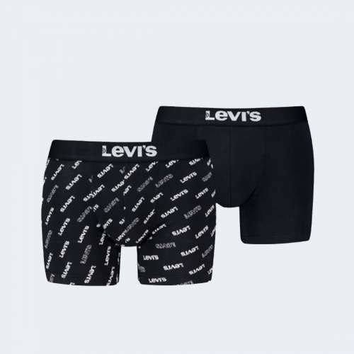 PACK 2 BOXERS LEVIS LOGO 701227428-003 BLACK/WHITE
