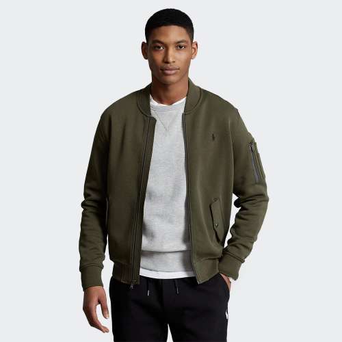 CASACO RALPH LAUREN DOUBLE KNTCOMPANY OLIVE