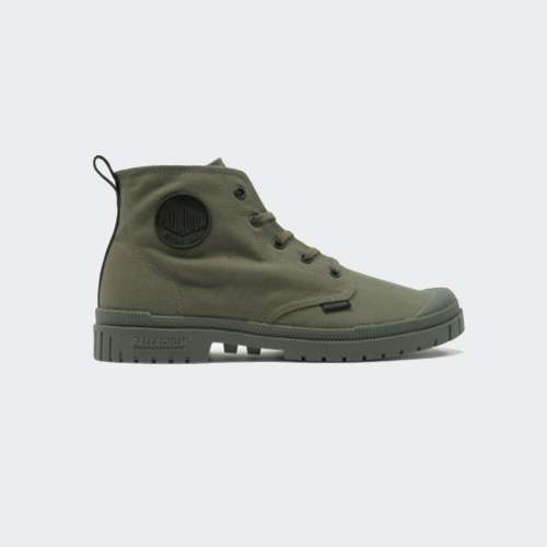 BOTAS PALLADIUM PAMPA SP20 HI CANVAS OLIVE NIGHT