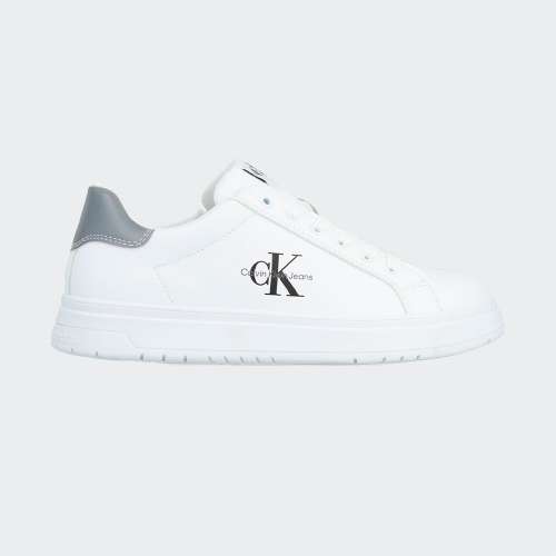 CALVIN KLEIN LOW CUT LACE  UP WHITE/GREY