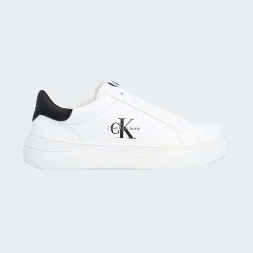 CALVIN KLEIN LOW CUT LACE  UP WHITE/BLACK