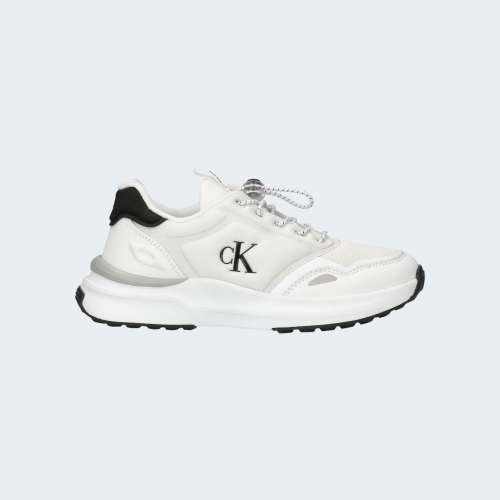 CALVIN KLEIN LACE UP WHITE/BLACK