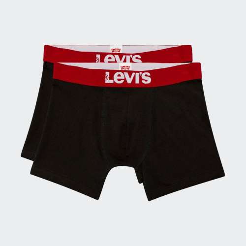 PACK 2 BOXERS LEVIS SOLID BASIC BLACK