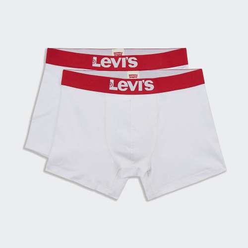 PACK 2 BOXERS LEVIS SOLID BASIC WHITE/WHITE