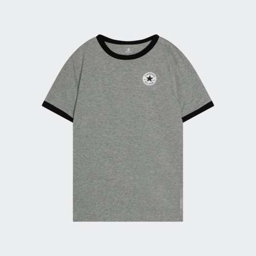 TSHIRT CONVERSE CORE RINGER DK GREY HEATHER/BLACK