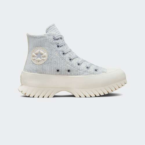 CONVERSE CHUCK TAYLOR ALL STAR LUGGED 2.0 VELOUR GRAVEL/EGRET/EGRET