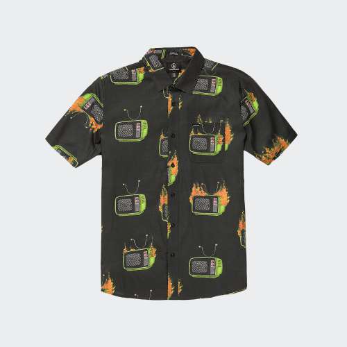 CAMISA VOLCOM JUSTIN HAGER WOVEN BLACK