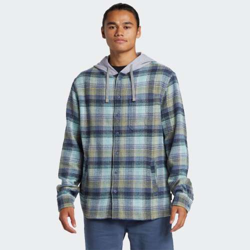 CAMISA QUIKSILVER SANDBAR FLANNEL VINTAGE BLUE/SANDBAR