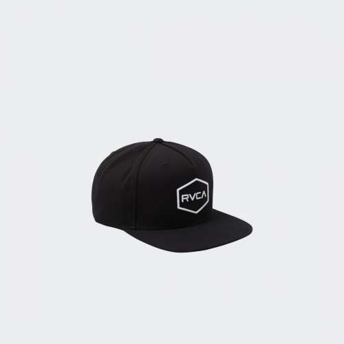 BONÉ  RVCA COMMONWEALTH BLACK/WHITE