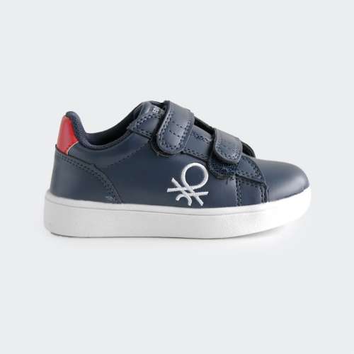 BENETTON LABEL NAVY/RED