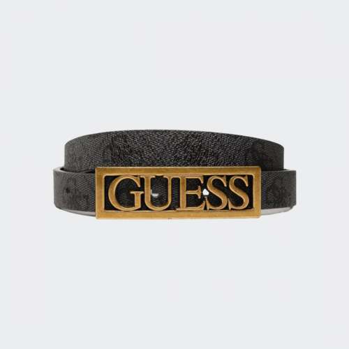 CINTO GUESS ALEXIE ADJUST COAL LOGO