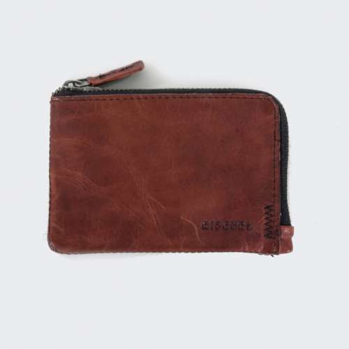 CARTEIRA RIP CURL HANDCRAFTED ZIP COIN SLIM BROWN