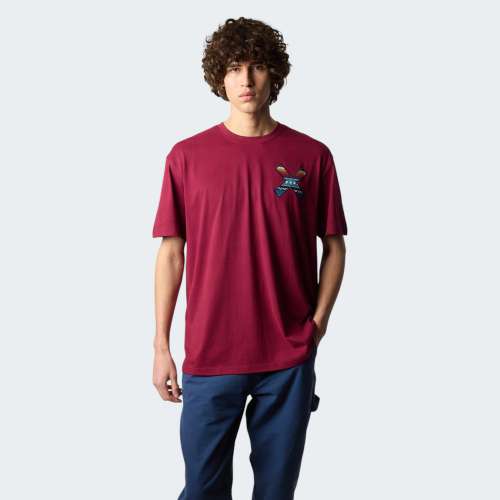 TSHIRT BLUE BANANA BURGUNDY