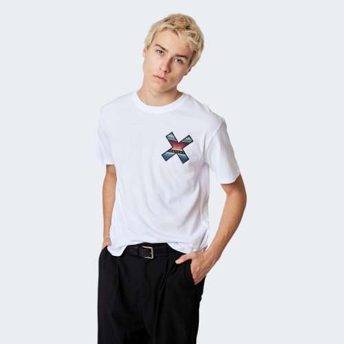 TSHIRT BLUE BANANA WHITE