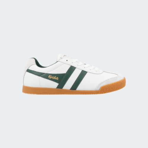 GOLA HARRIER LEATHER WHITE/GREEN/GREEN