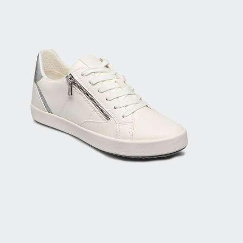 TENIS GEOX BLOMIEE MULHER OPTIC WHITE/SILVER