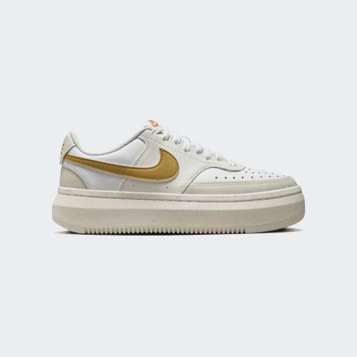 NIKE COURT VISON ALTA WHITE/GOLD/BEIGE