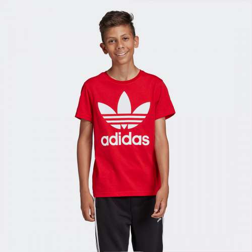 T-SHIRT ADIDAS TREFOIL SCARLE/WHITE